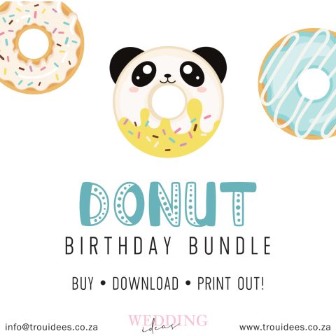 Donut (Boy) Children’s Party Stationery